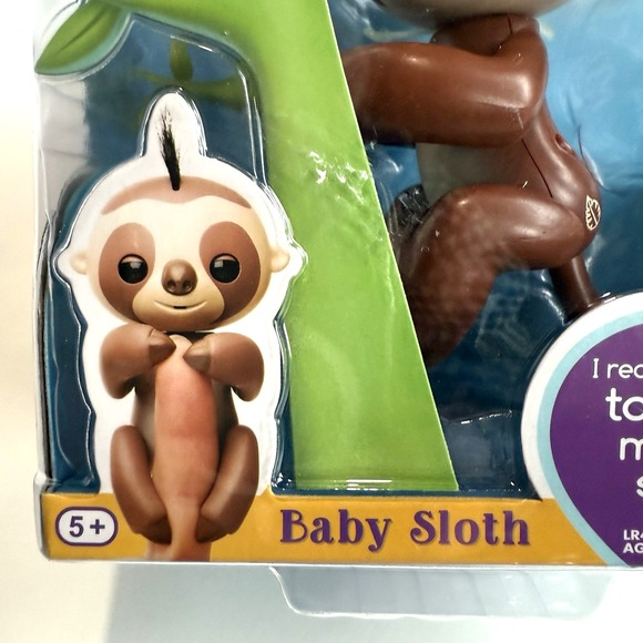 New Fingerlings Baby Sloth Pet Toy Kingsley Interactive Music Sound Play Figure - Picture 2 of 10